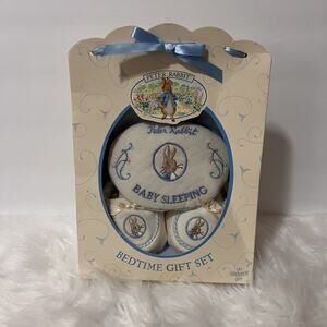 Vintage Eden Beatrix Potter Peter Rabbit Gift Set Baby Shower Booties Sign Plush